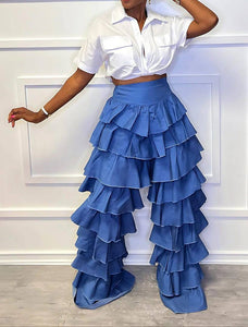 Rosemary’s Super Tiered Denim Pant