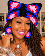 Load image into Gallery viewer, Crochet Kitten Ears Beanie
